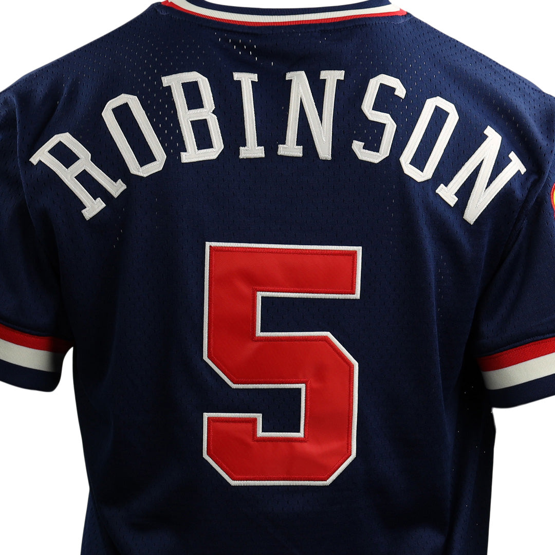 Jackie Robinson Kansas City Monarchs Vintage Inspired NL Replica V-Neck Mesh Jersey product image 8, provided for visual