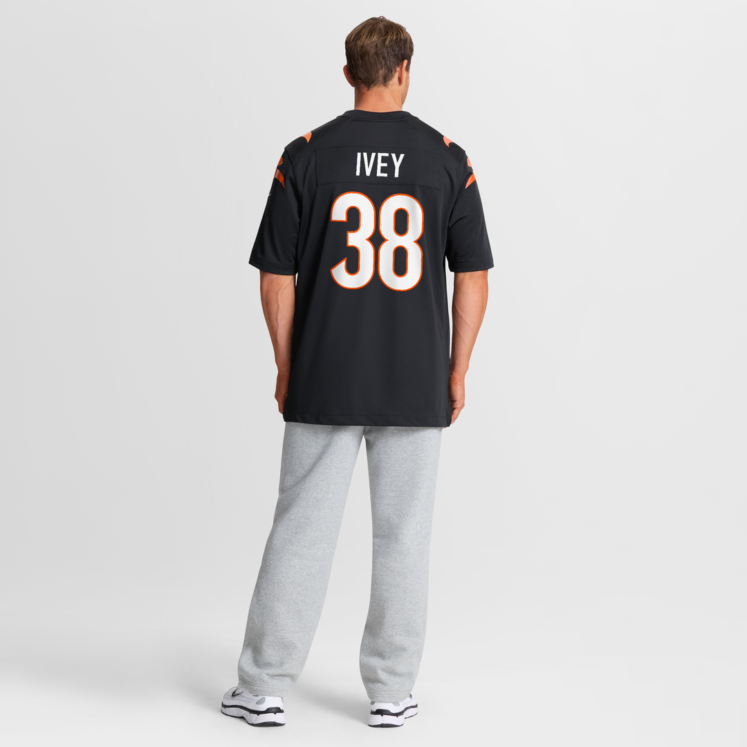 Cincinnati Bengals DJ Ivey Nike Black Game Jersey product image 8