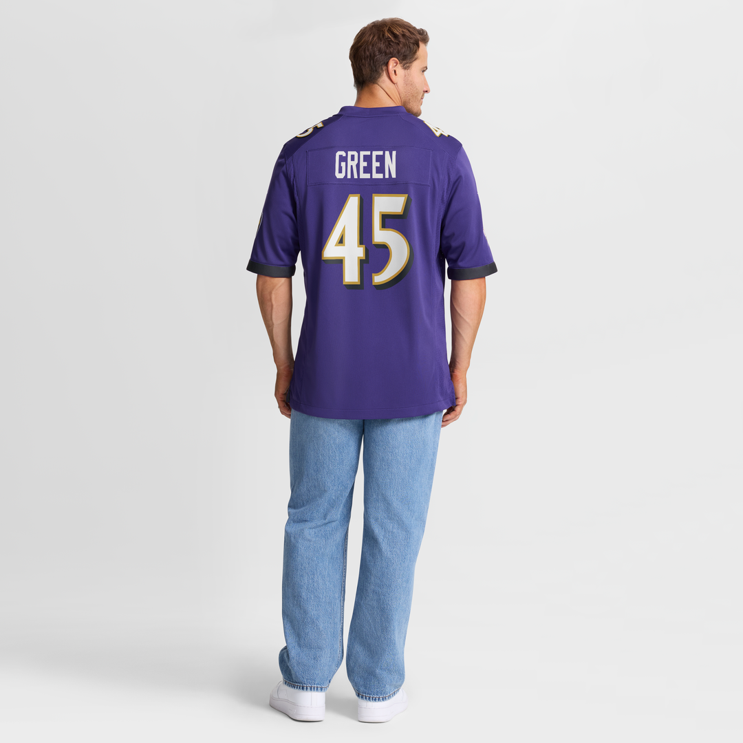 Baltimore Ravens Mike Green Nike Purple Game Jersey product image 8