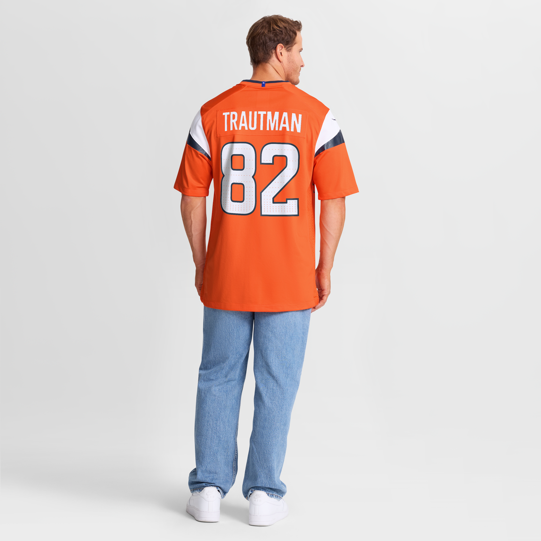 Denver Broncos Adam Trautman Nike Orange Game Jersey product image 8