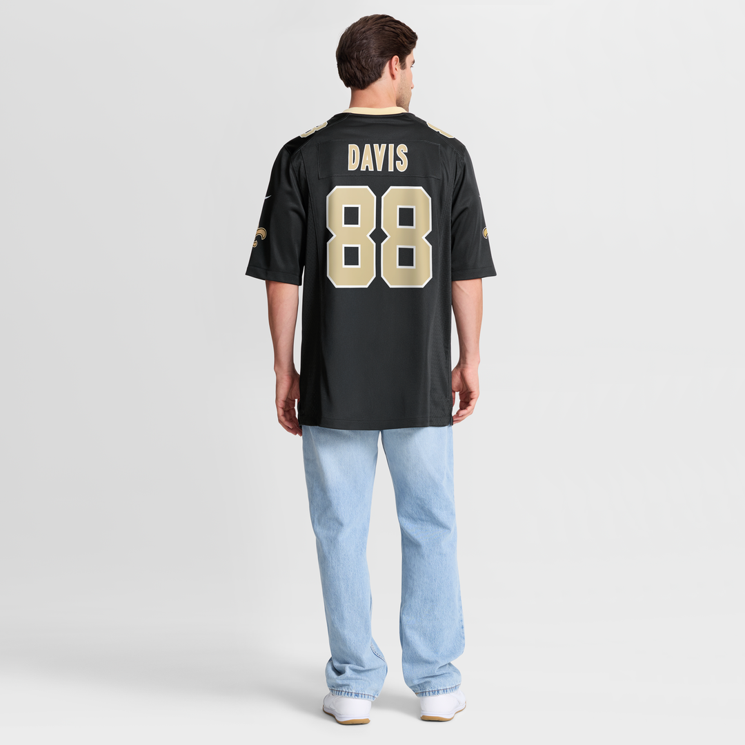 New Orleans Saints Shaquan Davis Nike Black Game Jersey product image 8