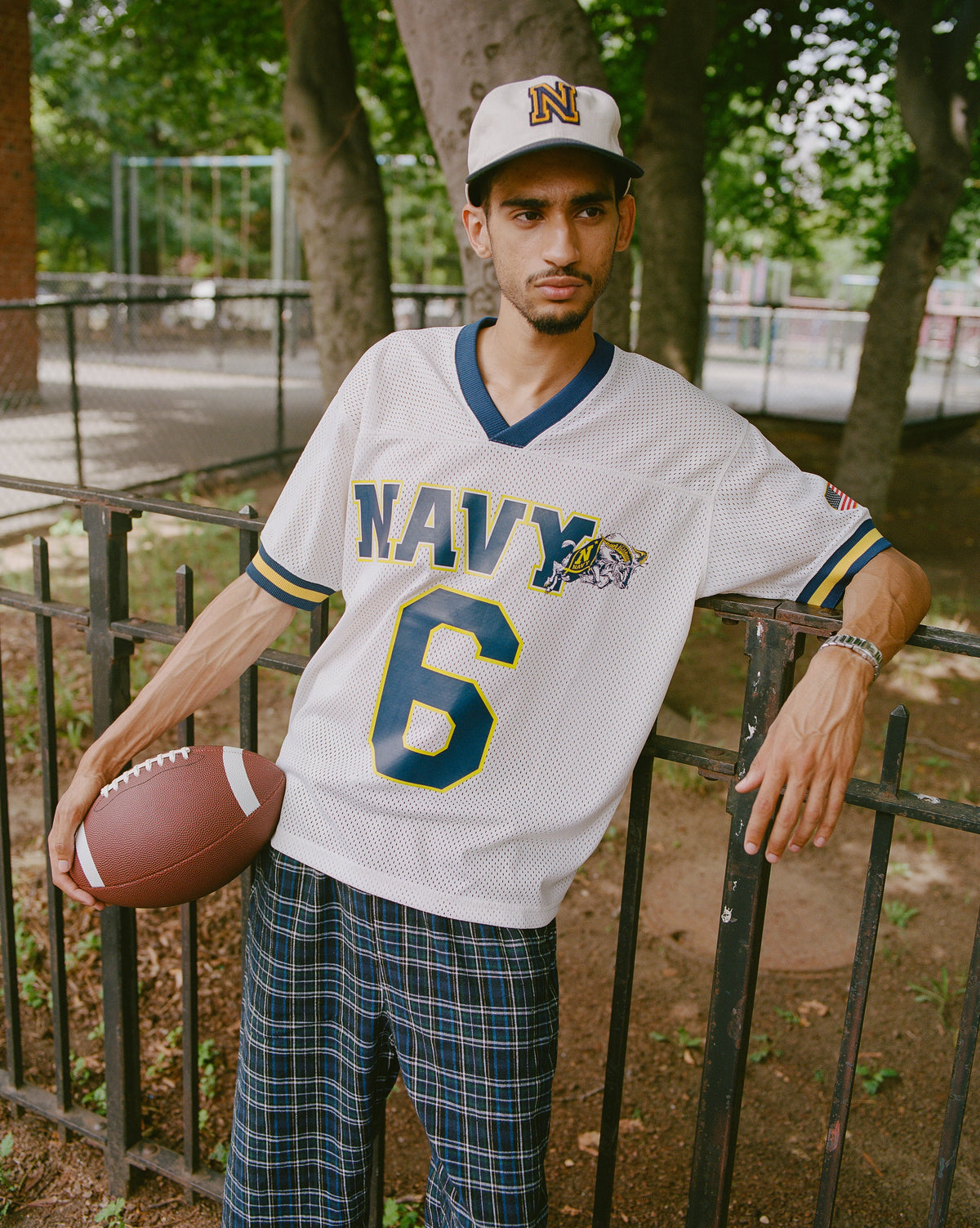 US Naval Academy Mesh Football Jersey product image 2, provided for visual reference and product detail review