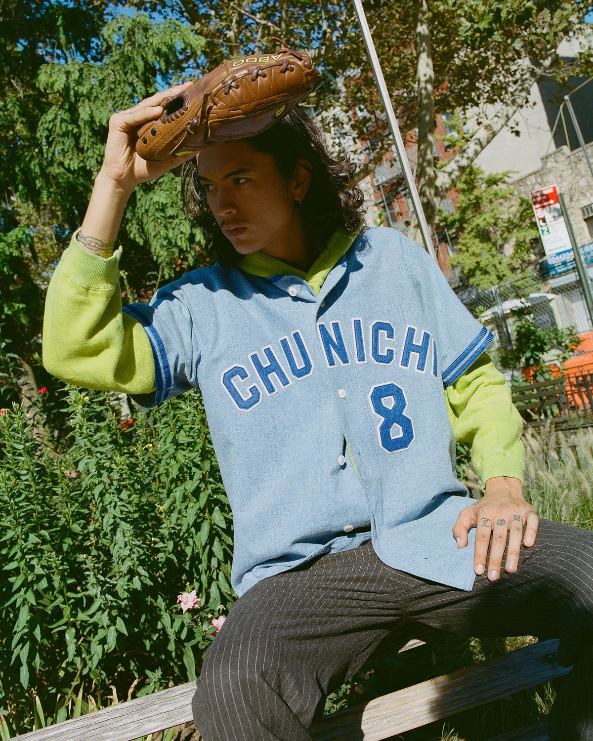 Chunichi Dragons 1969 Authentic Wool Road Jersey product image 2, provided for visual reference and product detail review