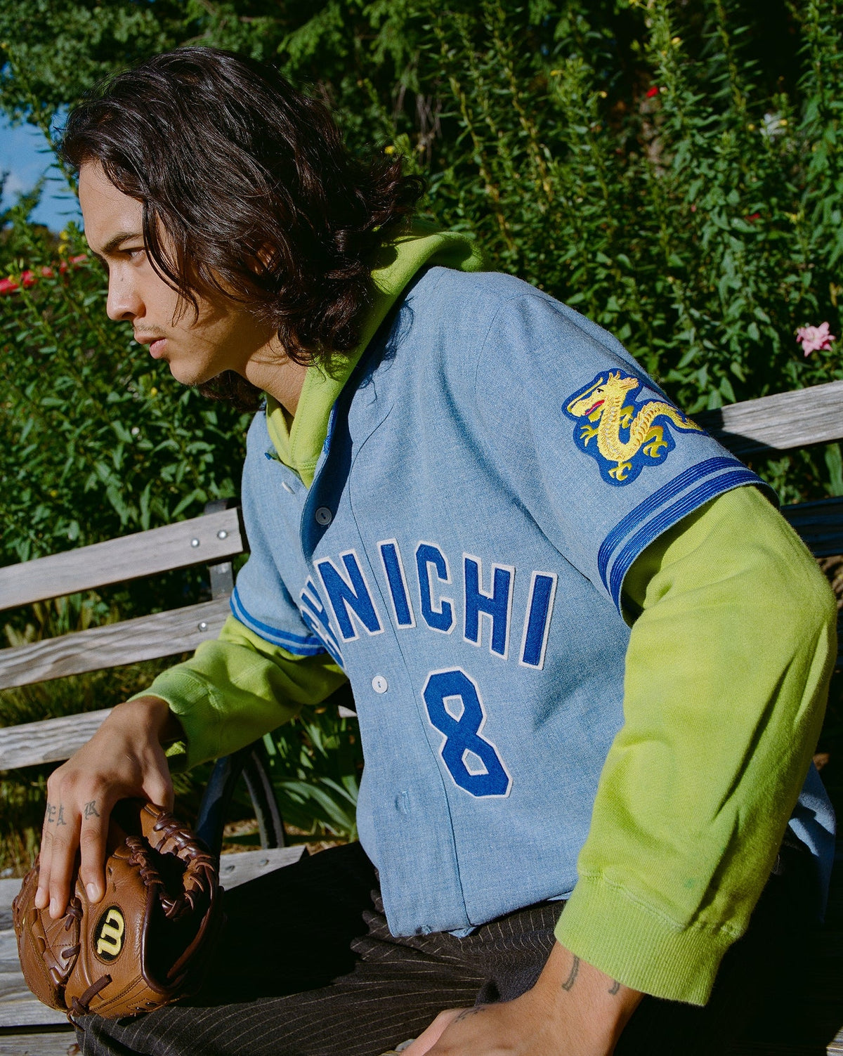 Chunichi Dragons 1969 Authentic Wool Road Jersey product image 3, provided for visual reference and product detail review