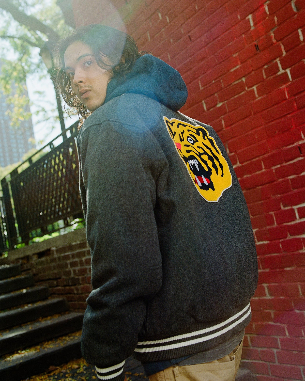 Osaka Tigers All-Wool Varsity Jacket product image 2, provided for visual reference and product detail review