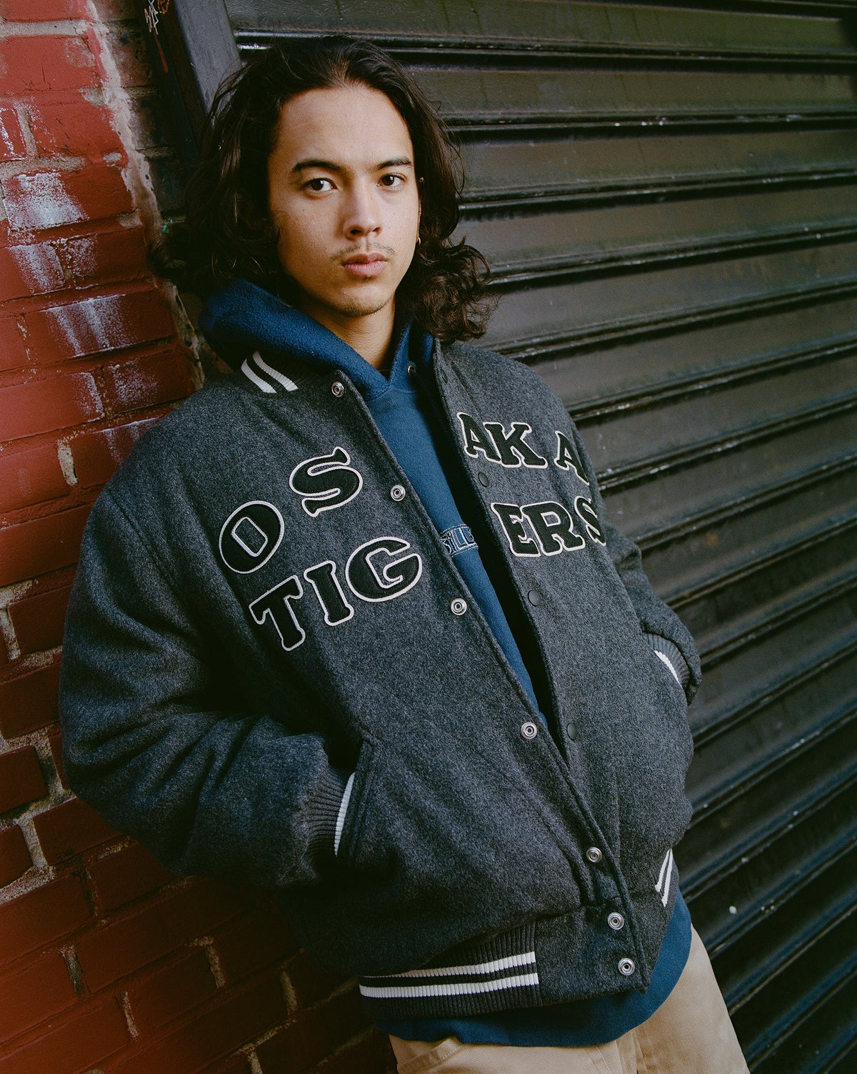 Osaka Tigers All-Wool Varsity Jacket product image 3, provided for visual reference and product detail review