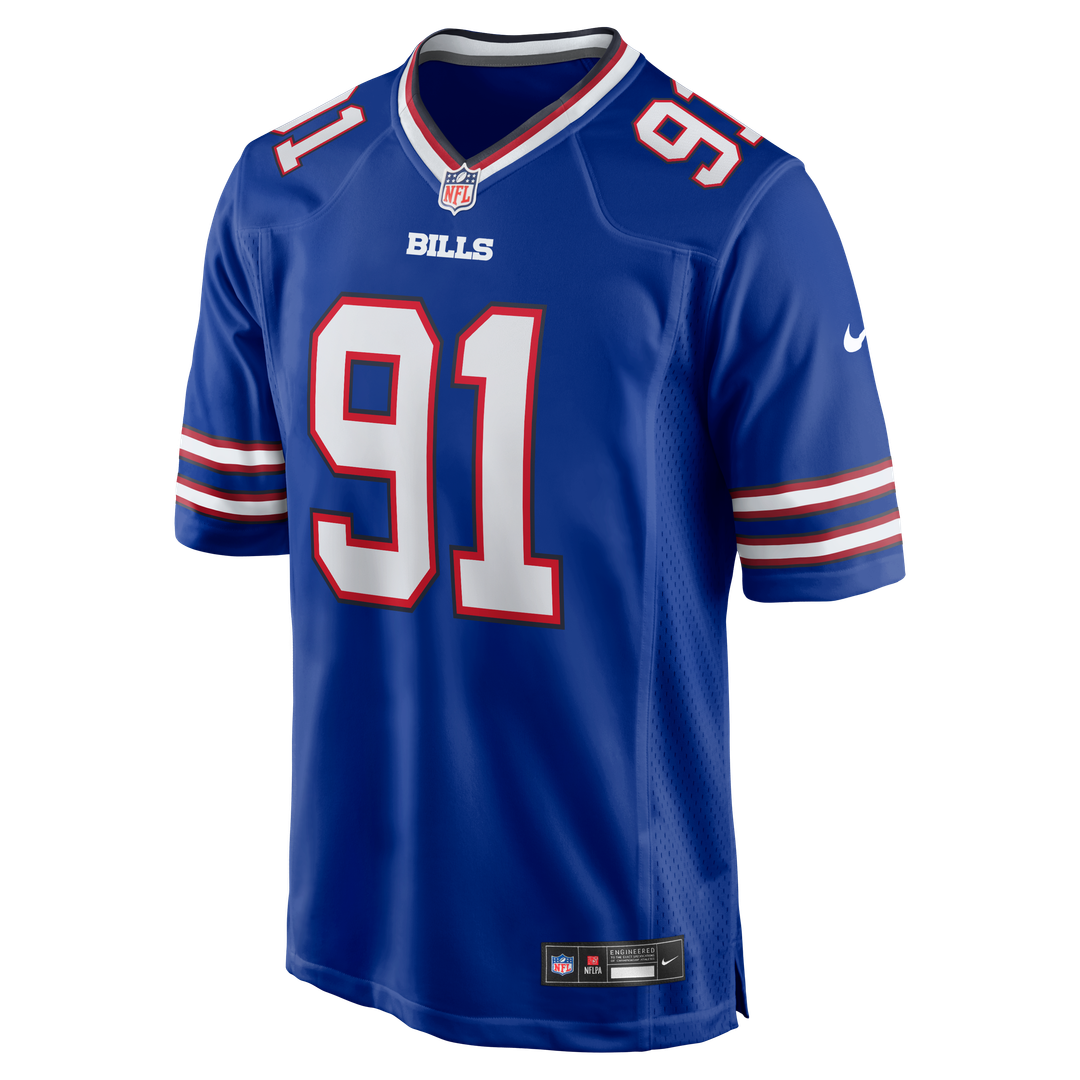 Buffalo Bills Ed Oliver Nike Royal Team Game Jersey product image 2