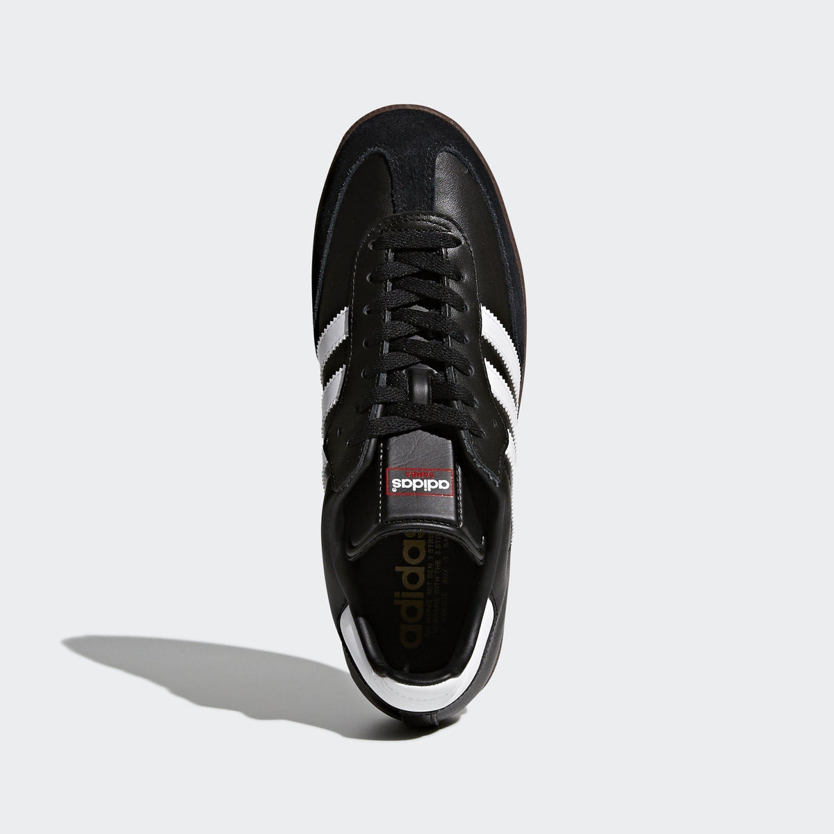 adidas Samba Leather Indoor Shoes Classic - Black/White product image 6, provided for visual reference and product detail
