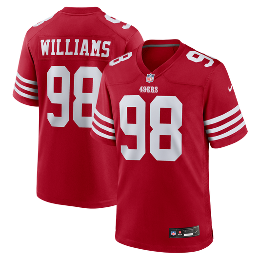San Francisco 49ers Mykel Williams Nike Scarlet Game Jersey product image 1
