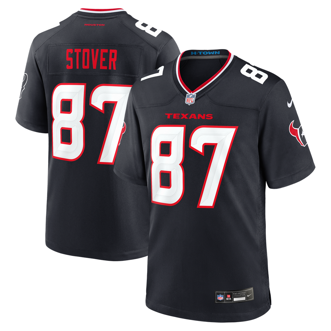 Houston Texans Cade Stover Nike Navy Game Jersey product image 1