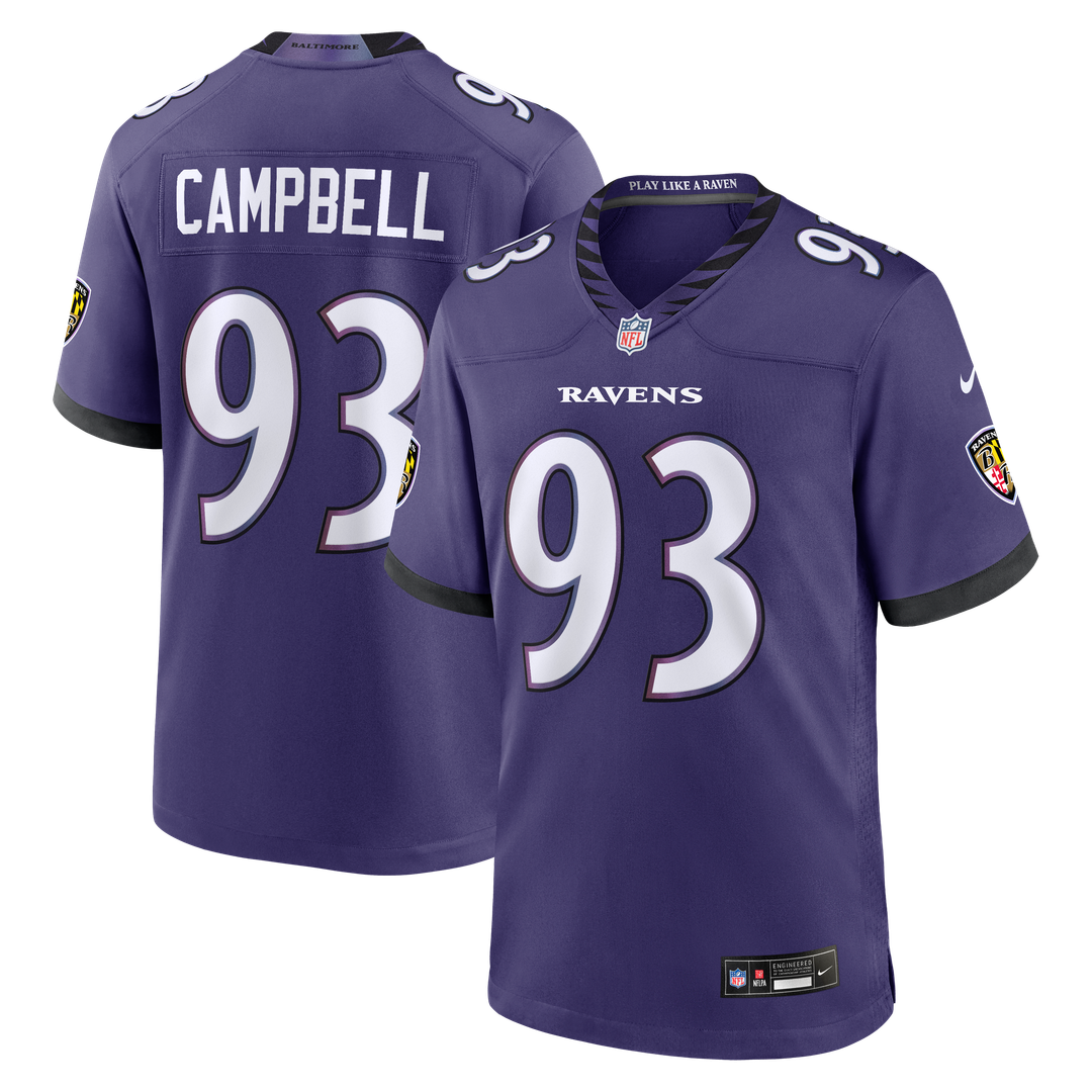 Baltimore Ravens Calais Campbell Nike Purple Game Jersey product image 1