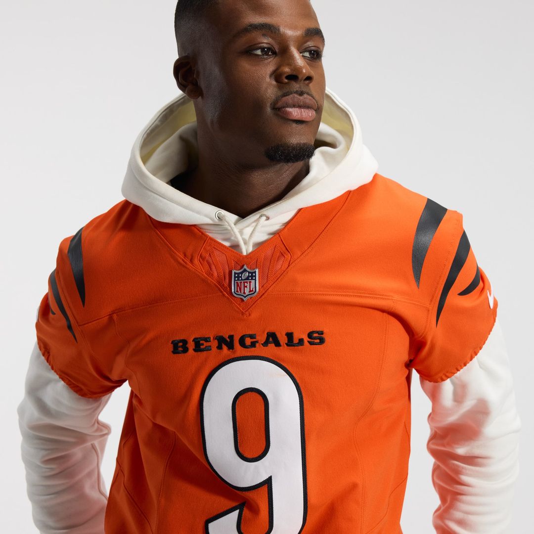 Cincinnati Bengals Joe Burrow Nike Orange Team Vapor FUSE product image 8