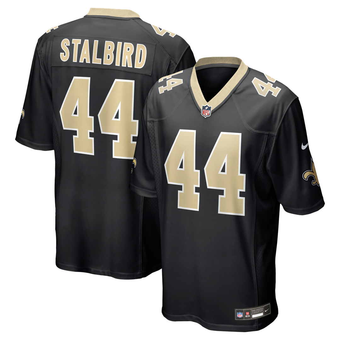 New Orleans Saints Isaiah Stalbird Nike Black Game Jersey product image 1