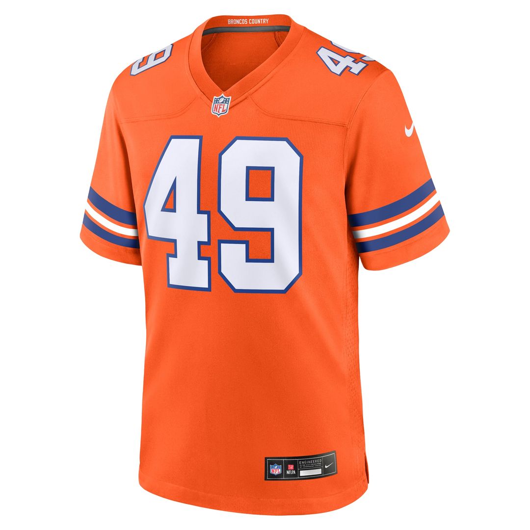 Denver Broncos Dennis Smith Nike Orange Retired Player product image 2