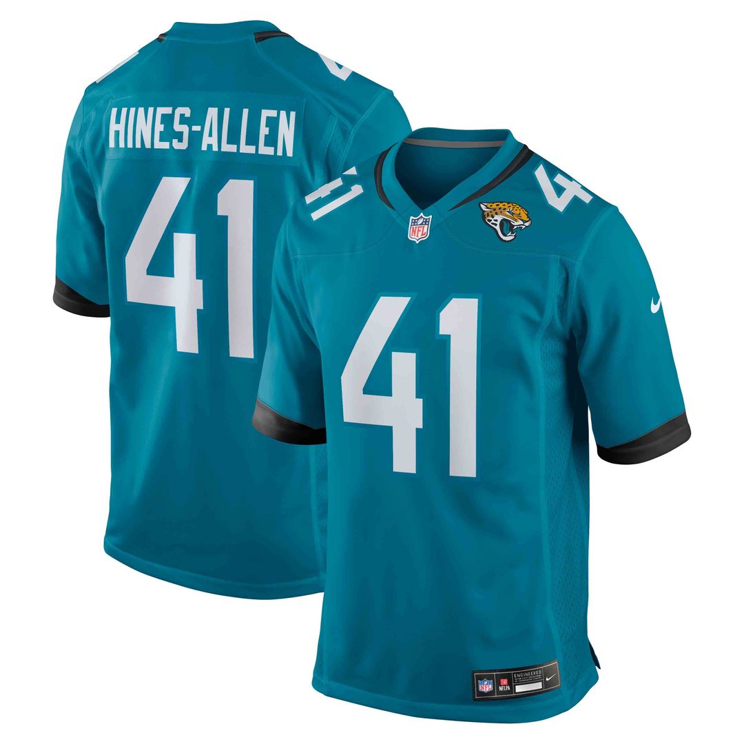 Jacksonville Jaguars Josh Hines - Allen Nike Teal Game product image 1