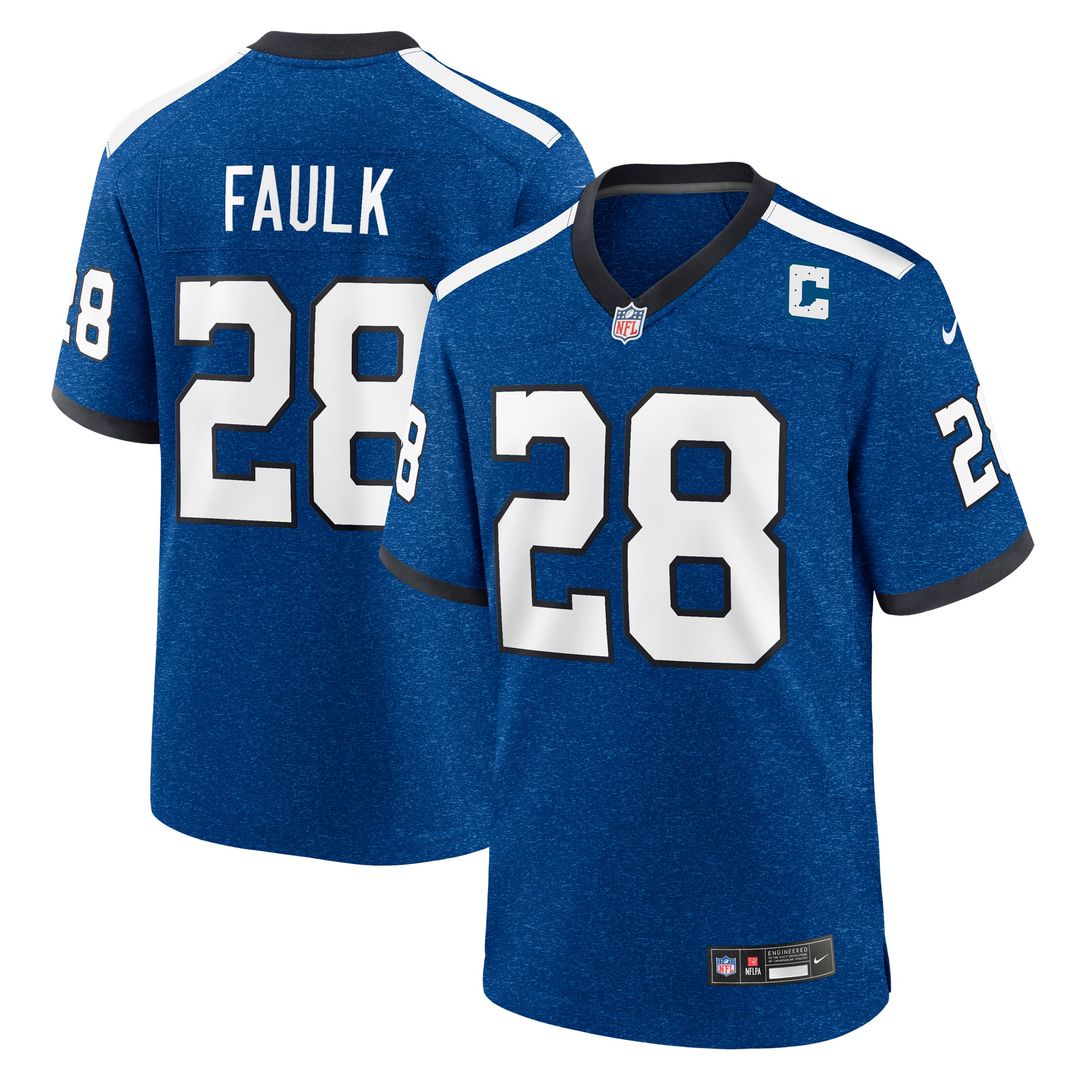 Indianapolis Colts Marshall Faulk Nike Blue Retired Player product image 1