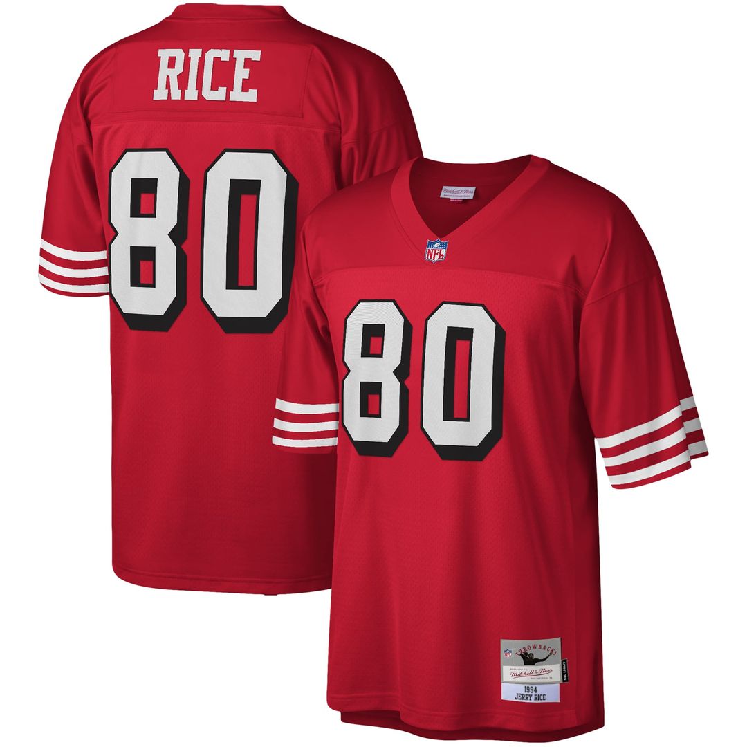 San Francisco 49ers Jerry Rice Mitchell & Ness Scarlet product image 1
