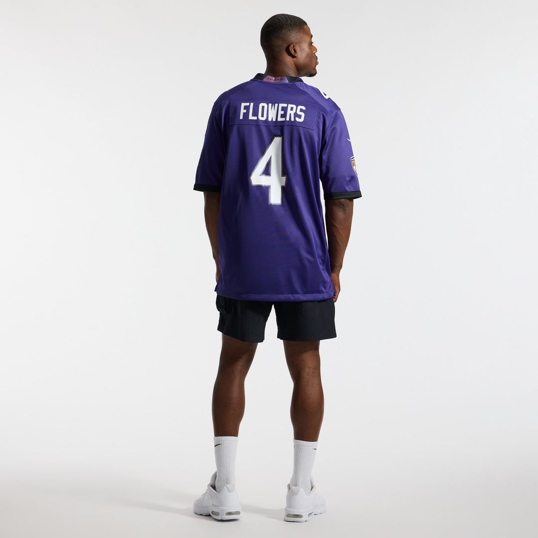 Baltimore Ravens Zay Flowers Nike Purple Game Jersey product image 5