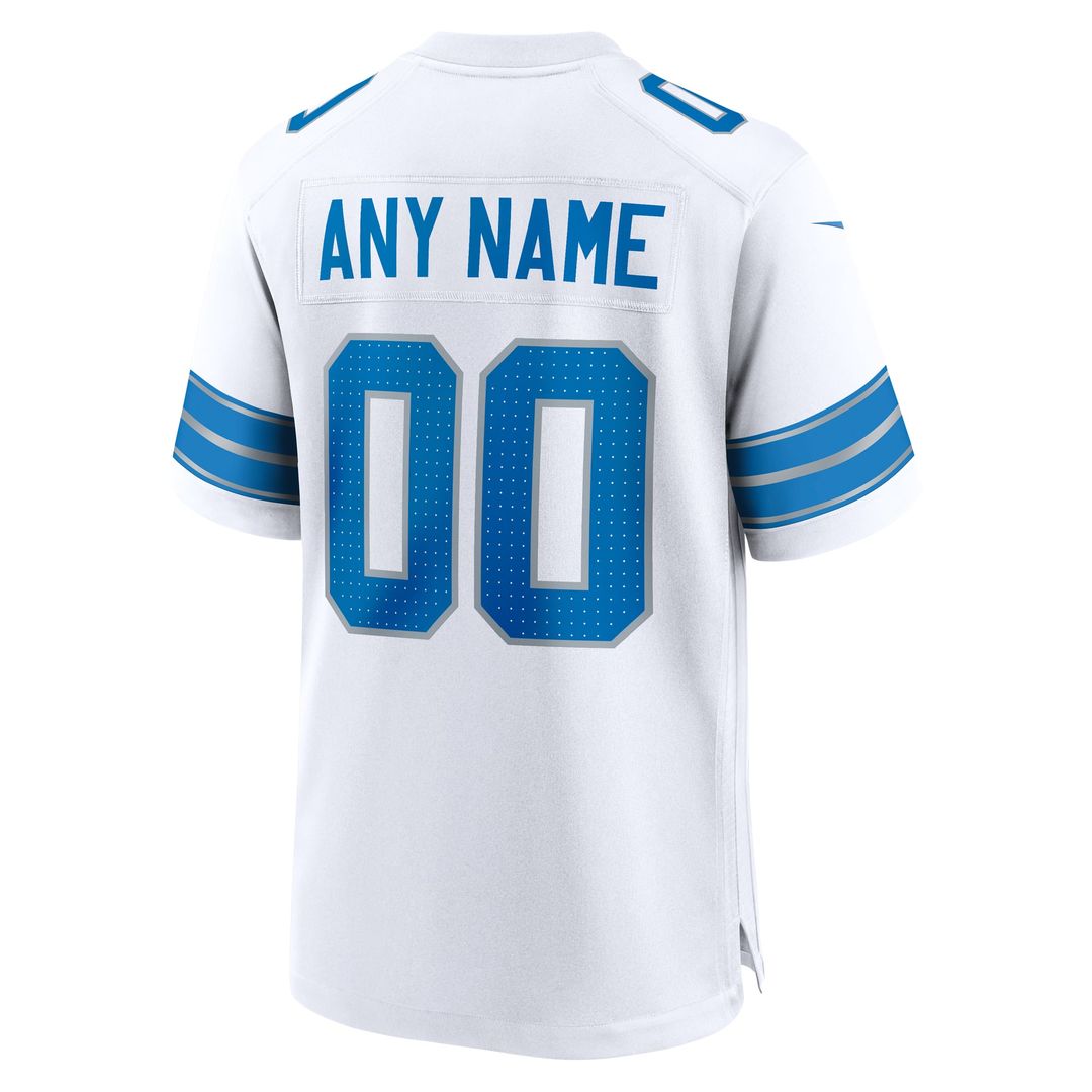 Detroit Lions Nike White Custom Jersey product image 6