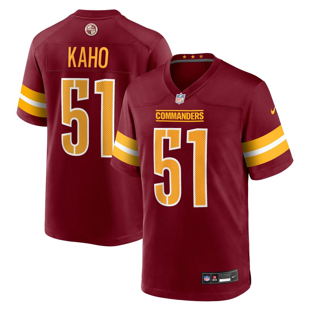 Washington Commanders Ale Kaho Nike Burgundy Game Jersey product image 1