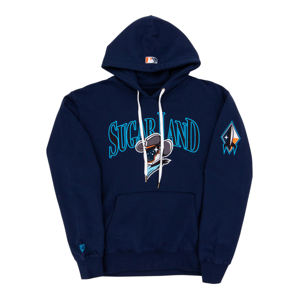 Sugarland Space Cowboys MiLB Cotton Hooded Sweatshirt product image 1, provided for visual reference and product detail