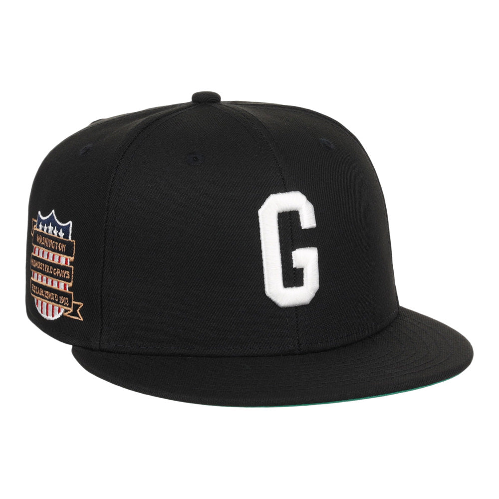 Homestead Grays NLB Tc Fitted Ballcap product image 1, provided for visual reference and product detail review