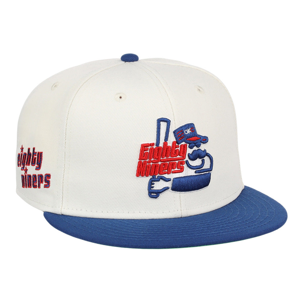 Oklahoma City 89Ers MiLB Logo Wordmark Snapback Ballcap product image 1, provided for visual reference and product detail