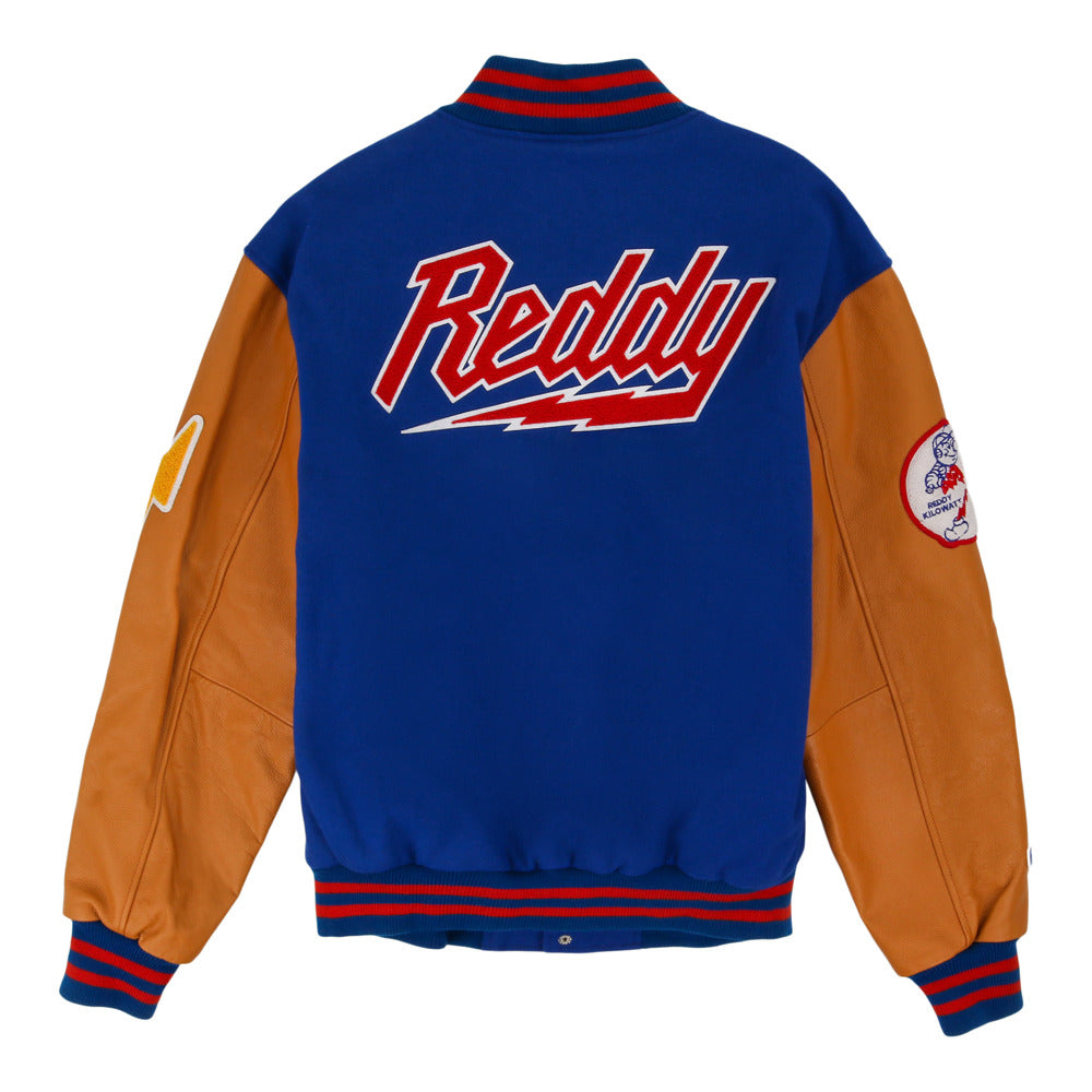 Reddy Kilowatt Dna Varsity Jacket product image 2, provided for visual reference and product detail review