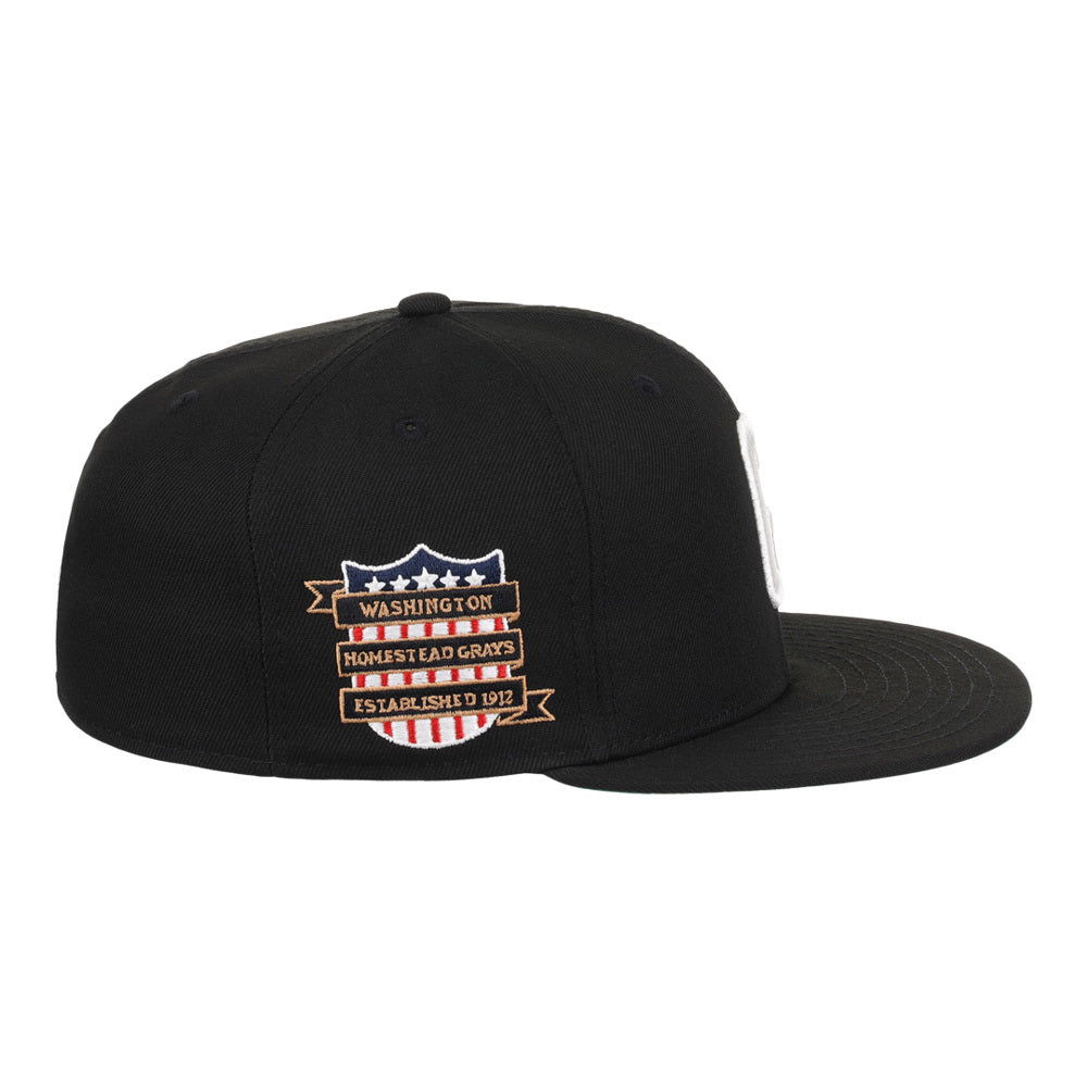 Homestead Grays NLB Tc Fitted Ballcap product image 3, provided for visual reference and product detail review