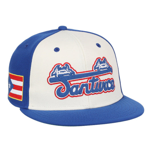 Santurce Cangrejeros Wordmark Chainstitch Fitted Ballcap product image 1, provided for visual reference and product detail