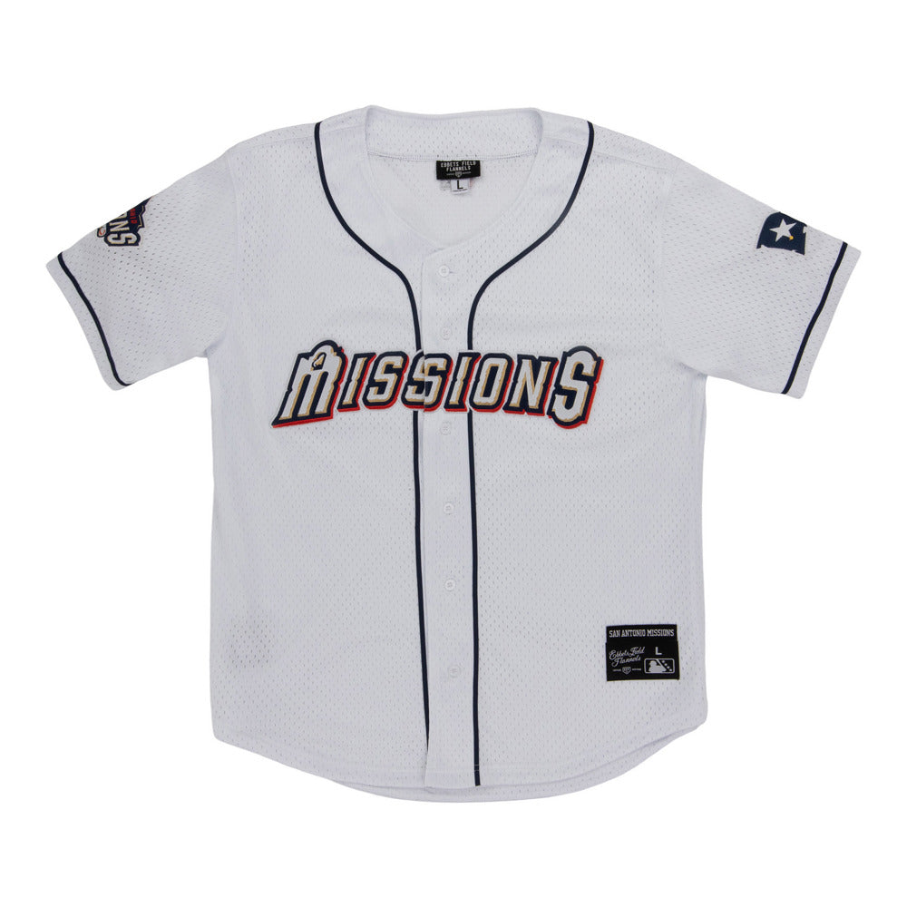 San Antonio Missions MiLB Button Down Jersey product image 1, provided for visual reference and product detail review