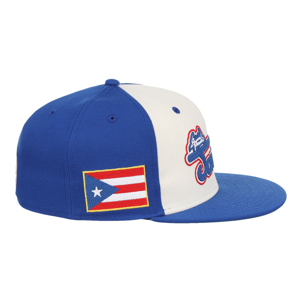 Santurce Cangrejeros Wordmark Chainstitch Fitted Ballcap product image 2, provided for visual reference and product detail