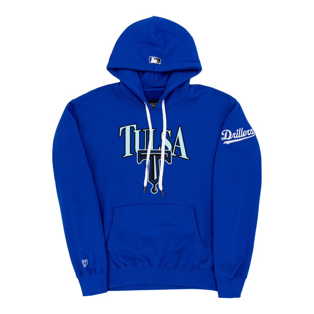 Tulsa Drillers MiLB Cotton Hooded Sweatshirt product image 1, provided for visual reference and product detail review