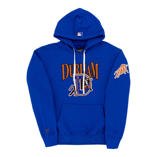 Durham Bulls MiLB Cotton Hooded Sweatshirt product image 1, provided for visual reference and product detail review