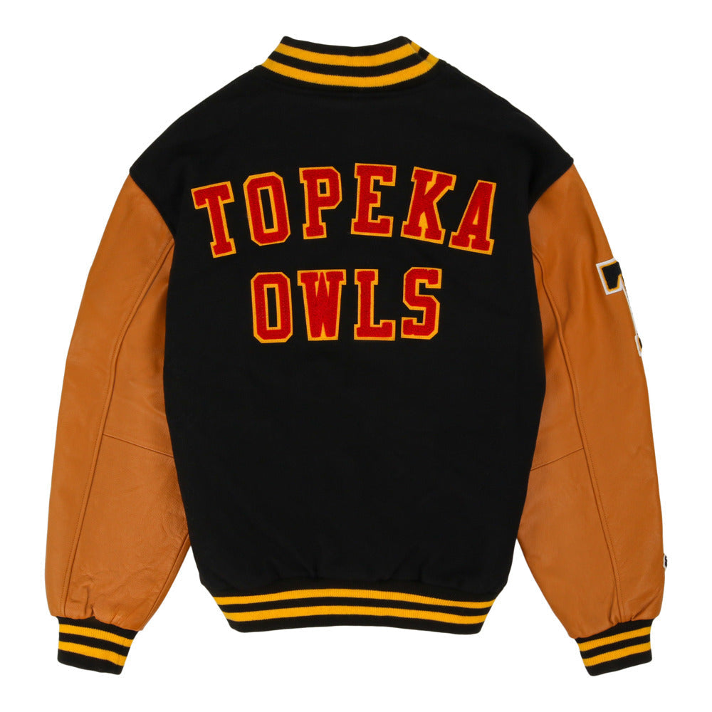 Topeka Owls MiLB Dna Varsity Jacket product image 2, provided for visual reference and product detail review