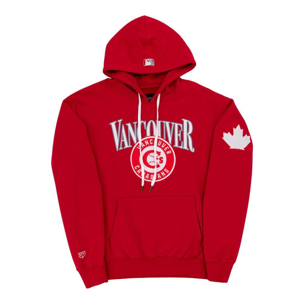Vancouver Canadians MiLB Cotton Hooded Sweatshirt product image 1, provided for visual reference and product detail review
