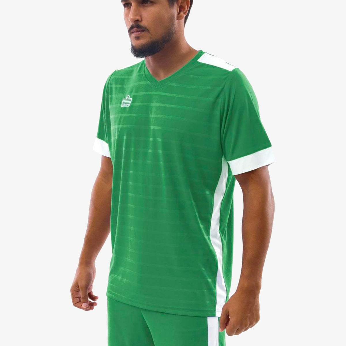 Derby Jersey Emerald Green/White product image 2, provided for visual reference and product detail review
