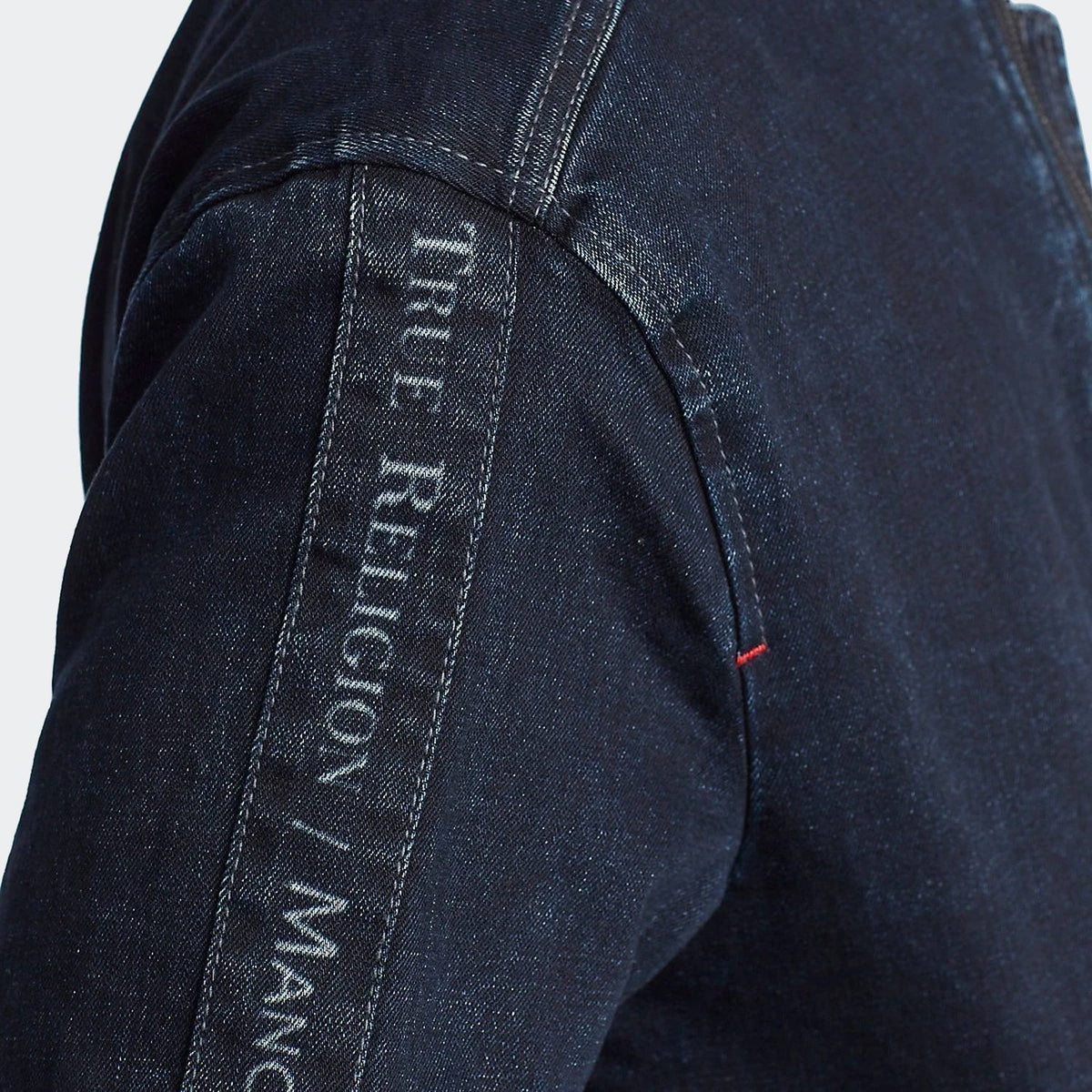 True Religion Manchester United Denim Bomber Jacket product image 6, provided for visual reference and product detail review