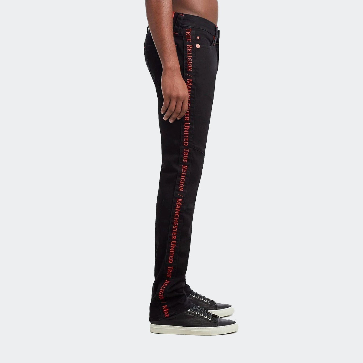 Manchester United Moto Rocco Jeans for Men product image 3, provided for visual reference and product detail review