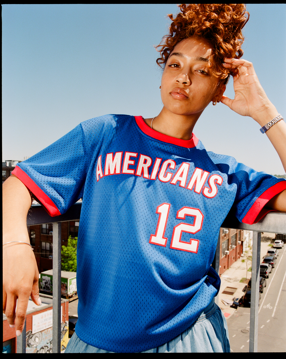 New Jersey Americans Mesh Soccer Jersey product image 2, provided for visual reference and product detail review