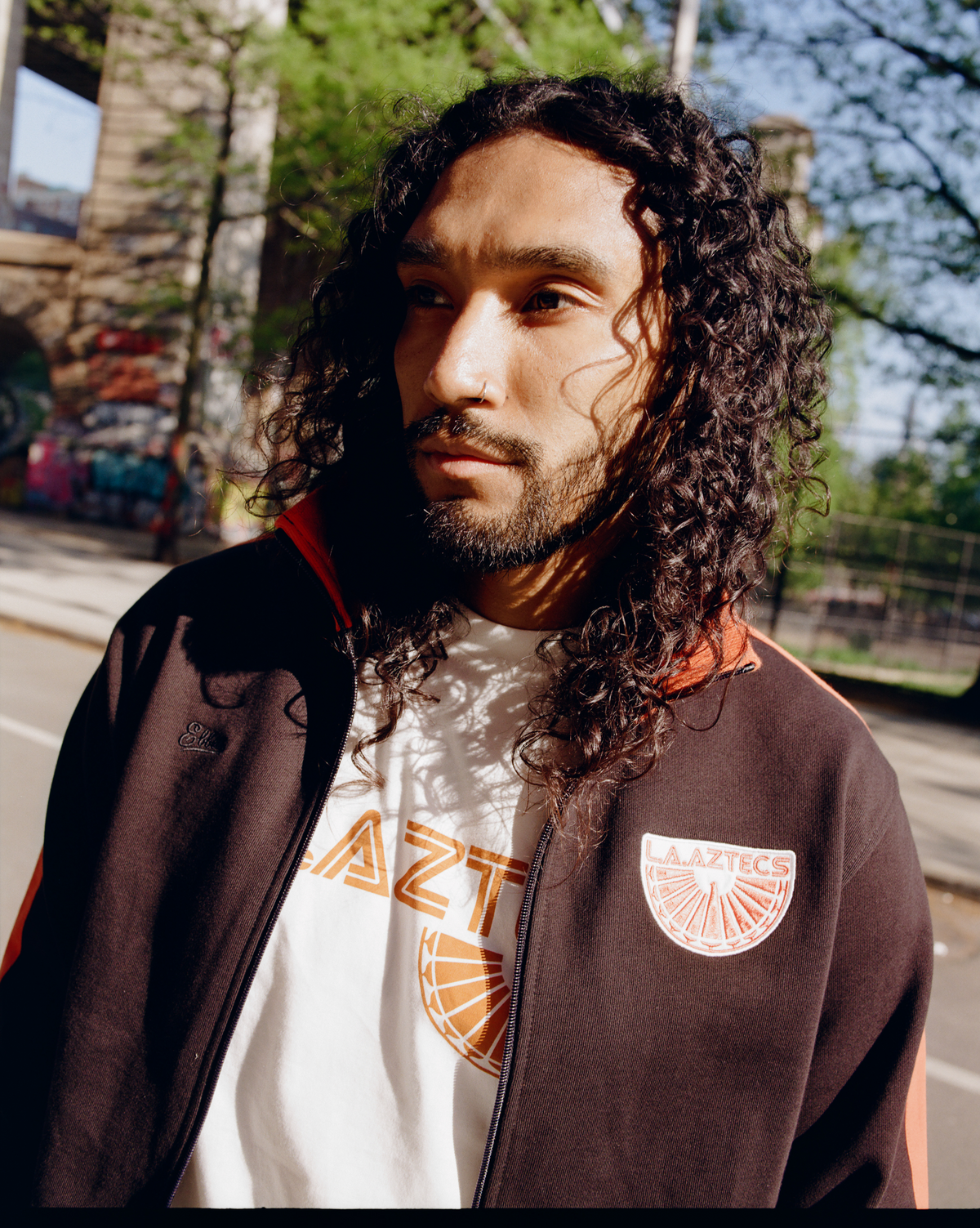 Los Angeles Aztecs Soccer Warm Up Jacket product image 3, provided for visual reference and product detail review