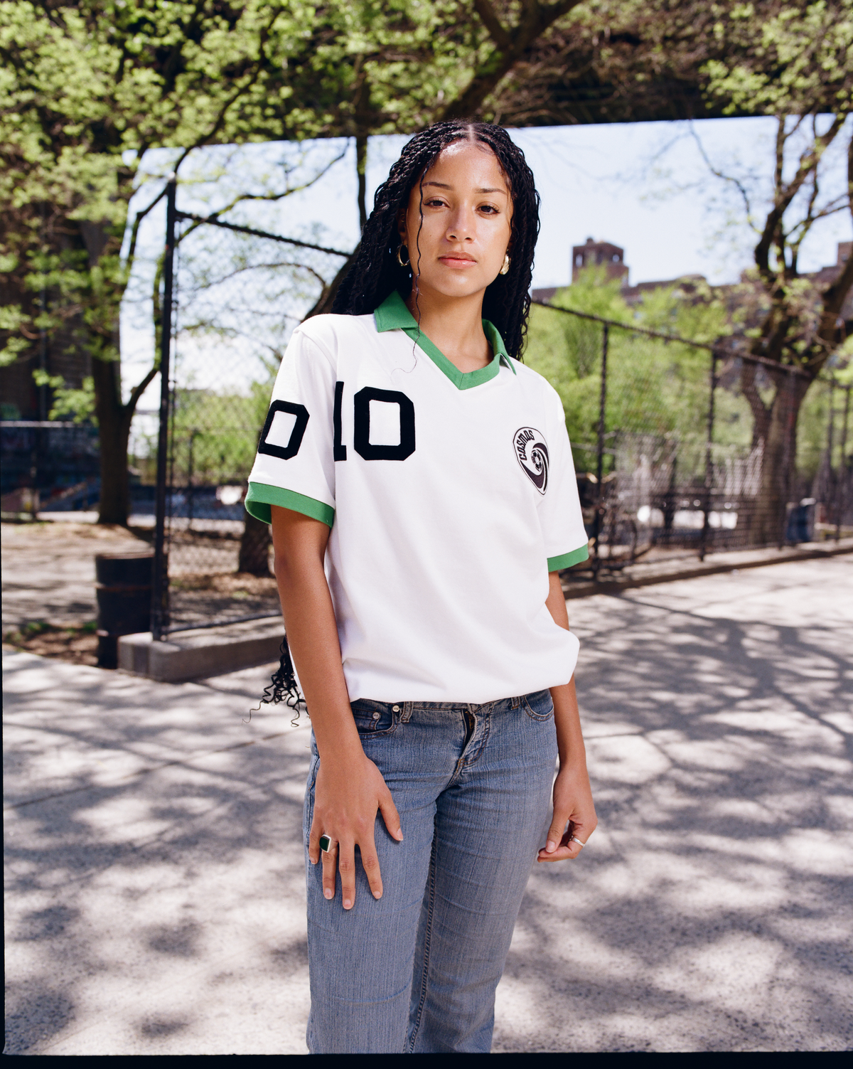 New York Cosmos Pelé Vintage Collar Soccer Jersey product image 2, provided for visual reference and product detail review