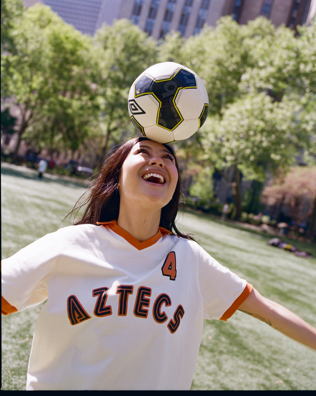 Los Angeles Aztecs Vintage Collar Soccer Jersey product image 2, provided for visual reference and product detail review