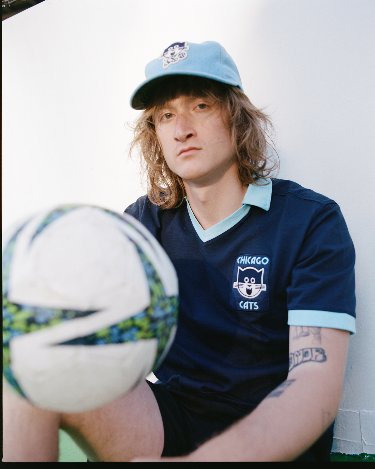 Chicago Cats Vintage Collar Soccer Jersey product image 2, provided for visual reference and product detail review
