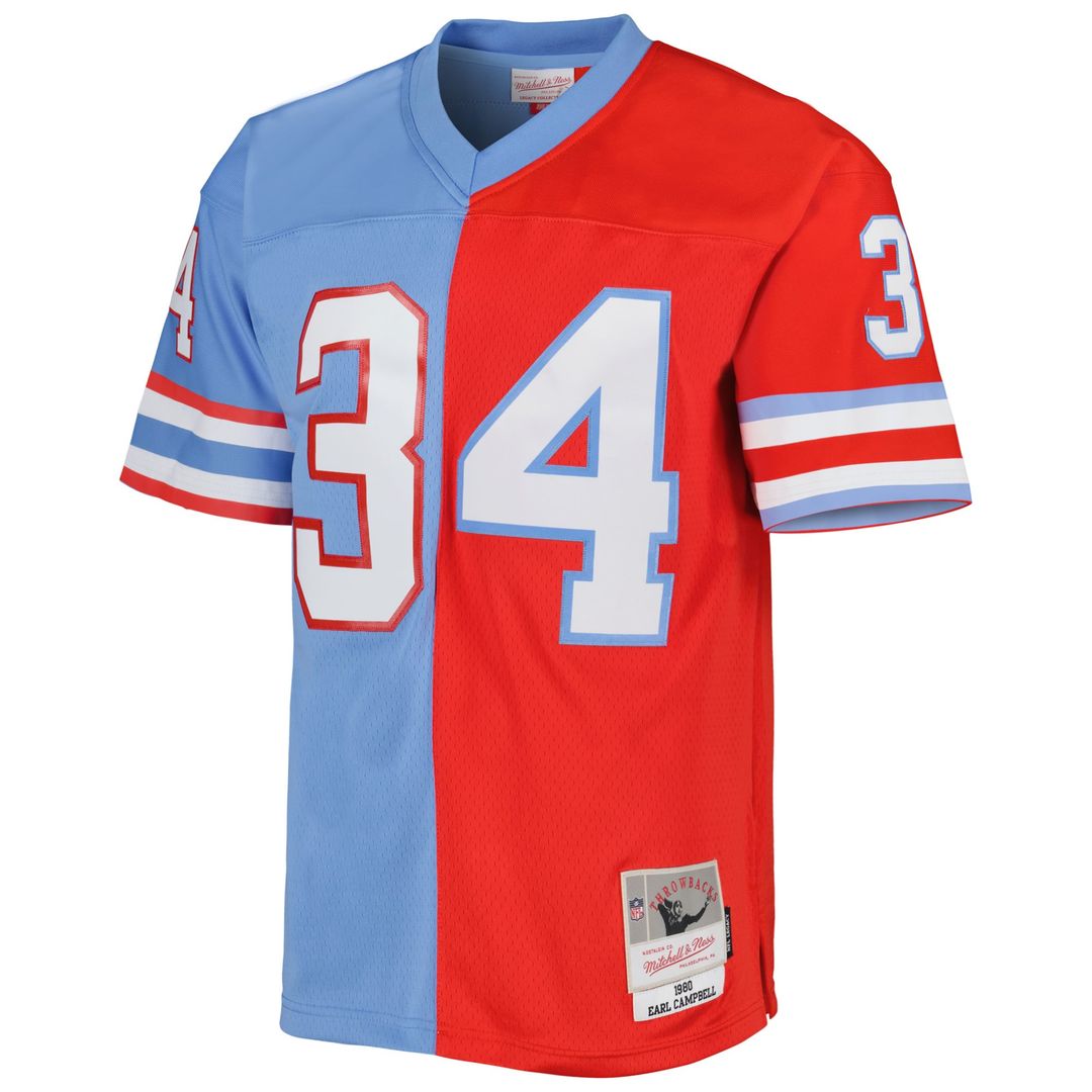 Houston Oilers Earl Campbell Mitchell & Ness Red/Light Blue product image 2