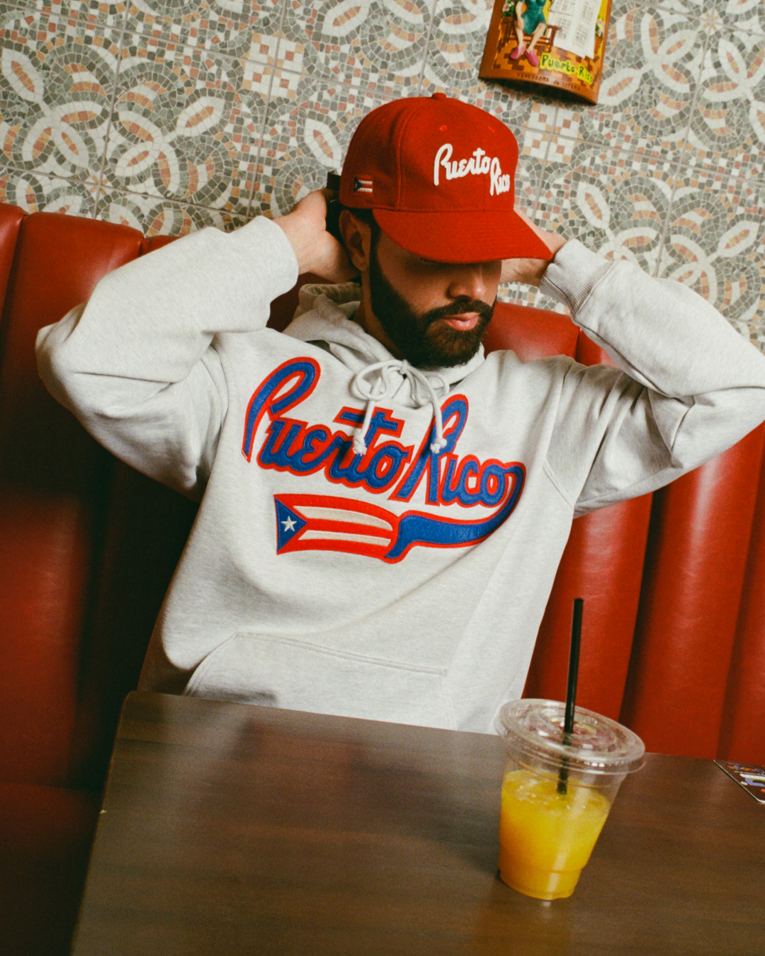 Puerto Rico 1972 National Team Heavyweight Cotton Terry Pullover Hoodie product image 2, provided for visual reference and
