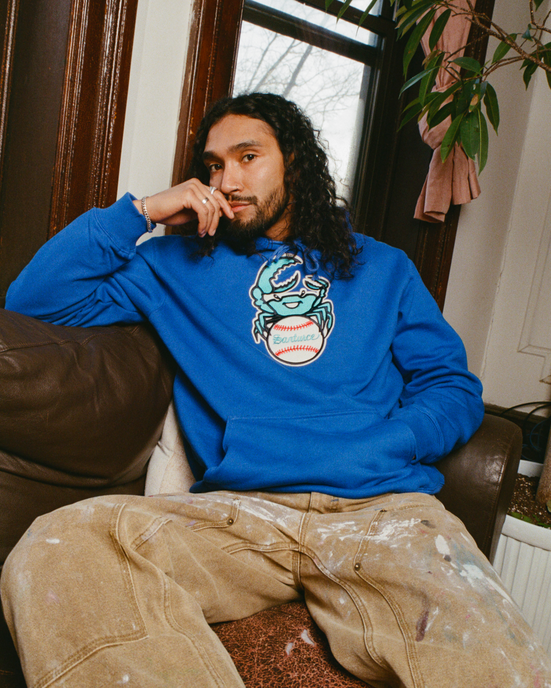 Santurce Cangrejeros Heavyweight Cotton Pullover Hoodie product image 2, provided for visual reference and product detail