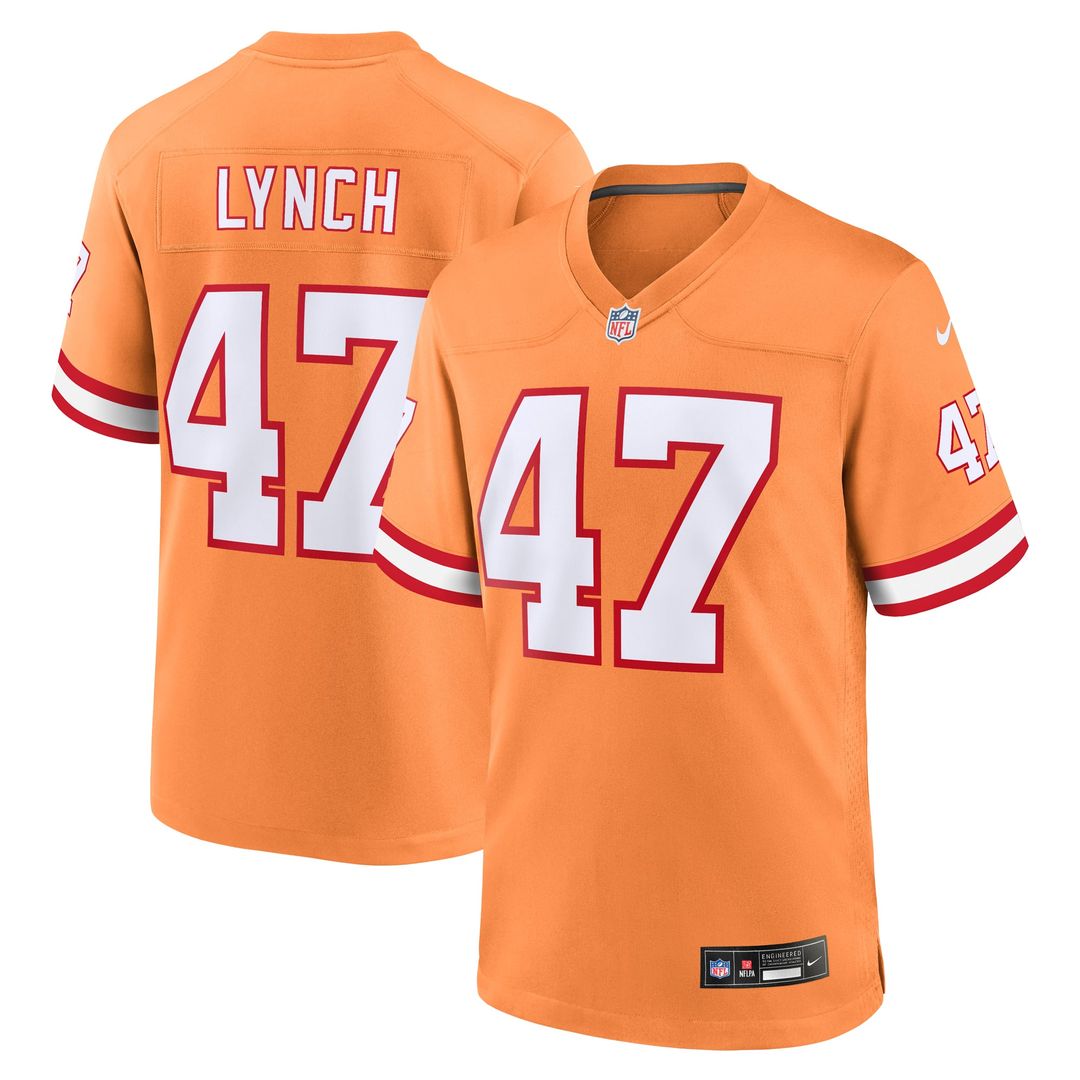 Tampa Bay Buccaneers John Lynch Nike Orange Throwback Game product image 1