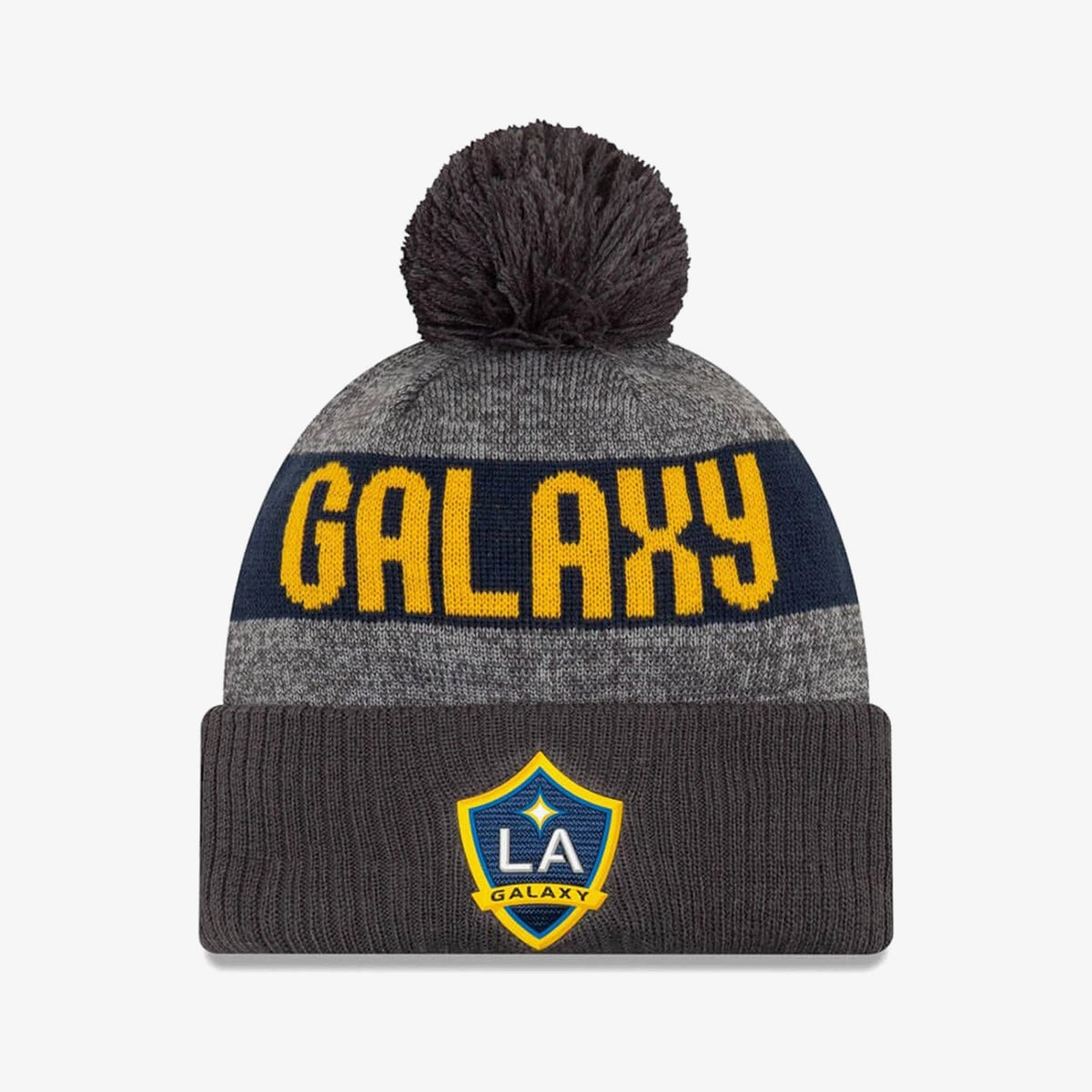 LA Galaxy Pom Knit Beanie product image 1, provided for visual reference and product detail review