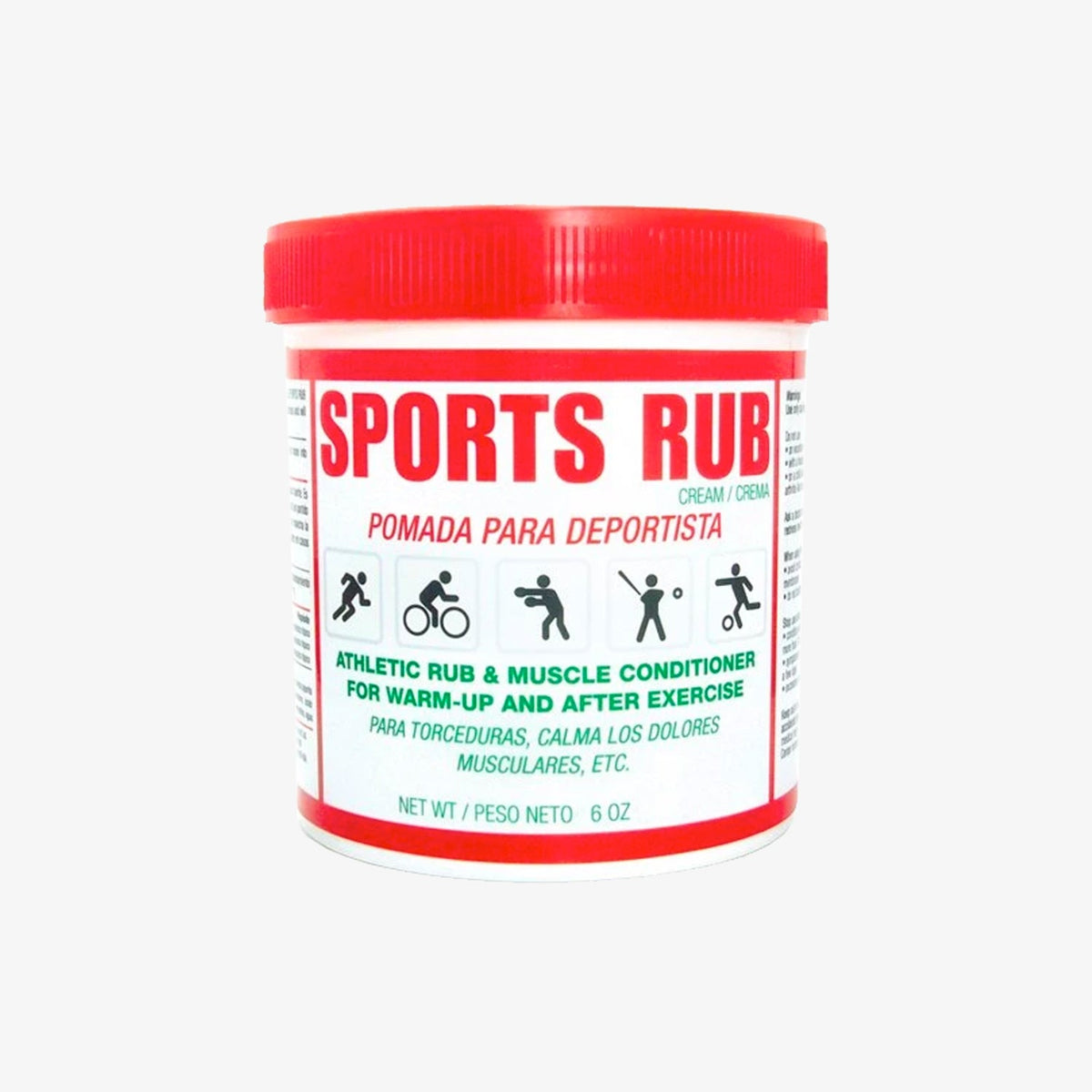 Sports Rub Cream 6 Oz. product image 1, provided for visual reference and product detail review